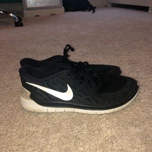 Nike black running shoes